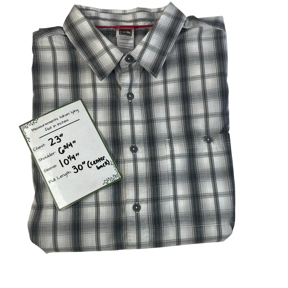 The North Face Men's Plaid Short Sleeve Button Down (LG)‎ Outdoor